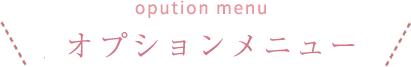 オプションメニュー